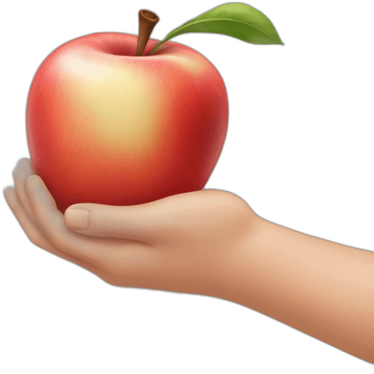 Baby arm apple emoji