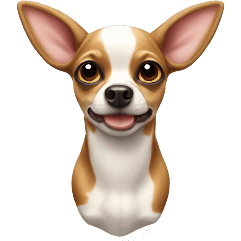 Cow spotted deer head chihuahua  emoji