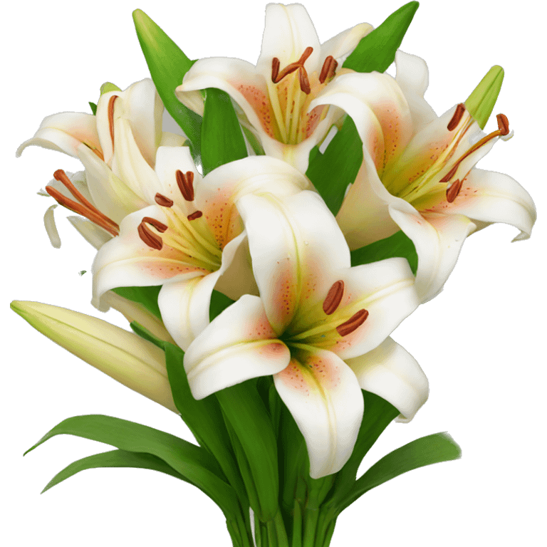 bouquet of lilies  emoji