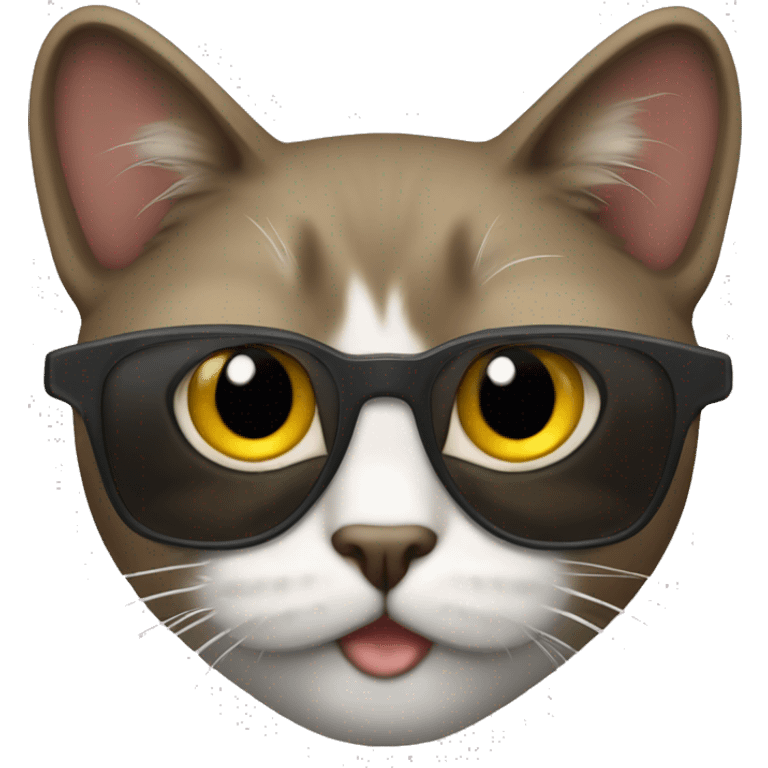 Gato de óculos escuro emoji