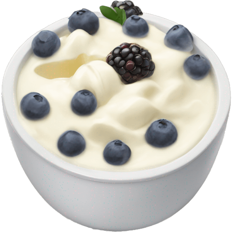 fruit yoghurt bowl  emoji