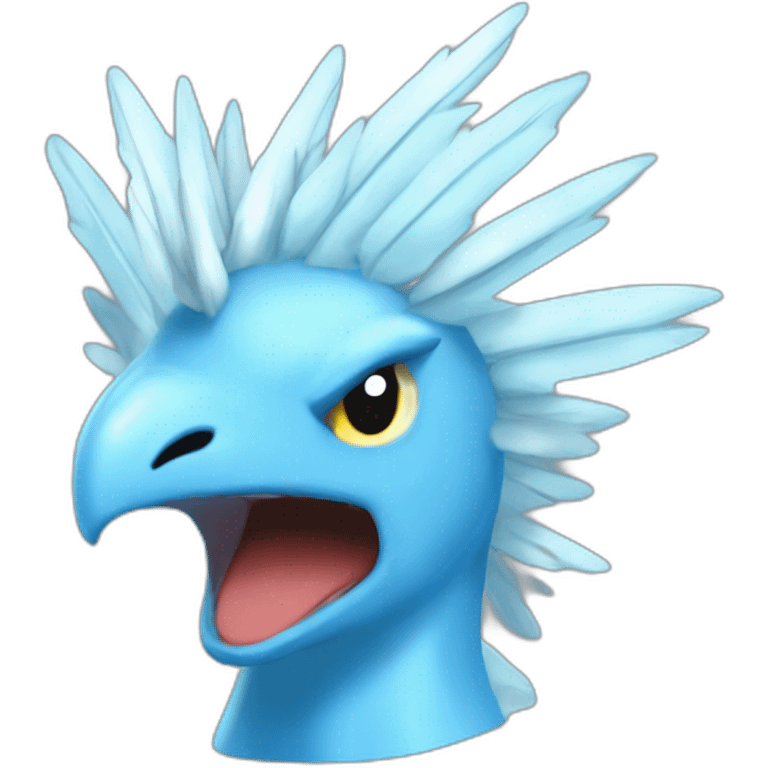 crazyfunny head hat ice Articuno pokemon pixelmon emoji