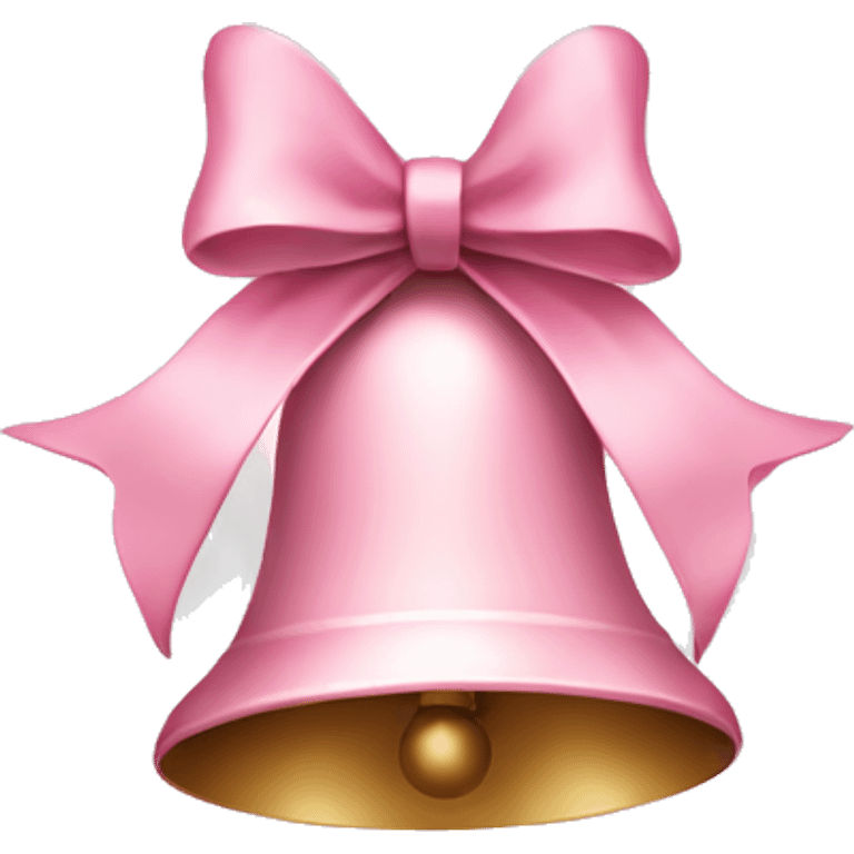 Light pink Christmas bells emoji