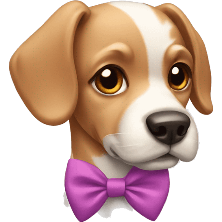 dog with bow  emoji