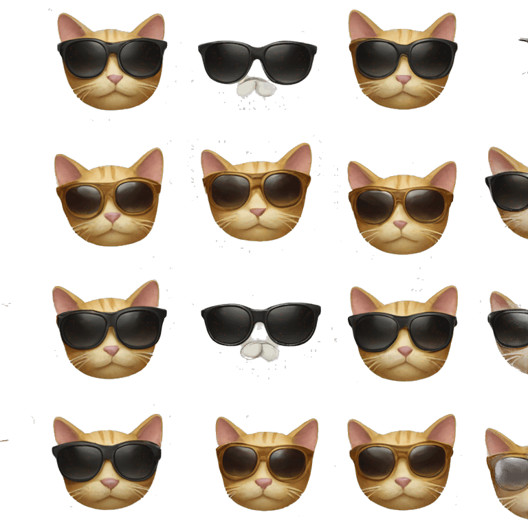 Cat with sunglasses emoji