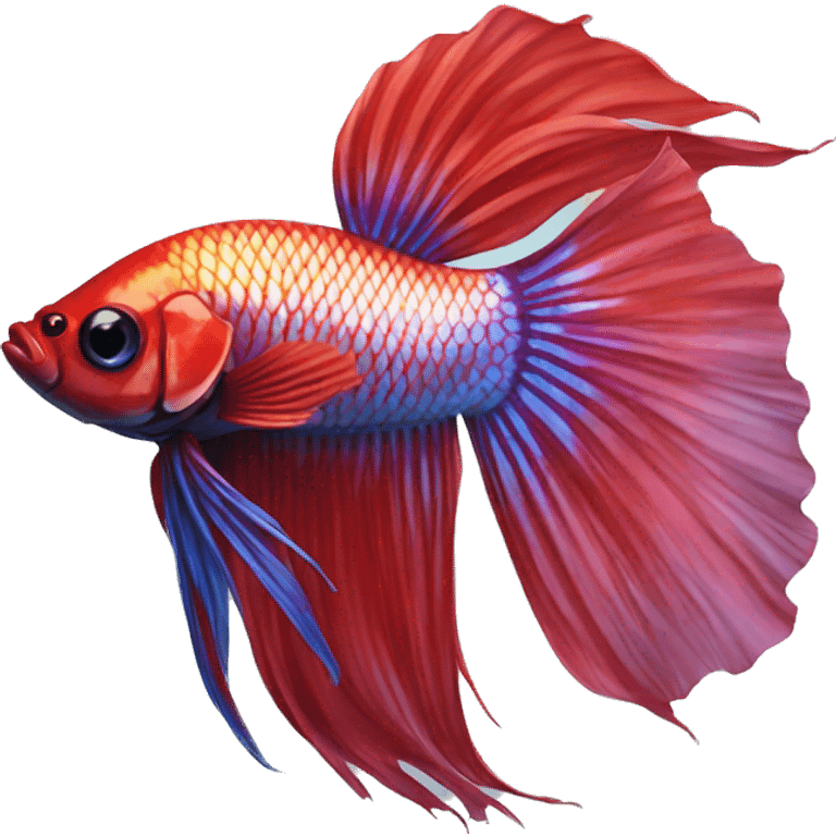 Siamese fighting fish emoji