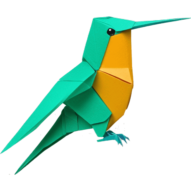 origami colibri oiseau emoji