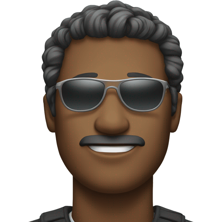 Man wearing sunglasses in front of clouds emoji