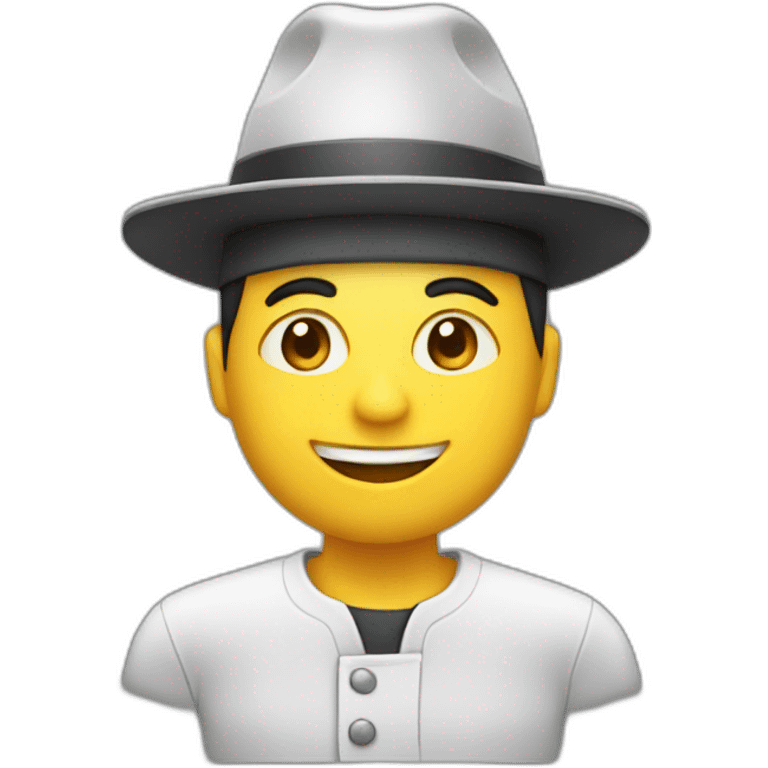 Serveur with hat emoji