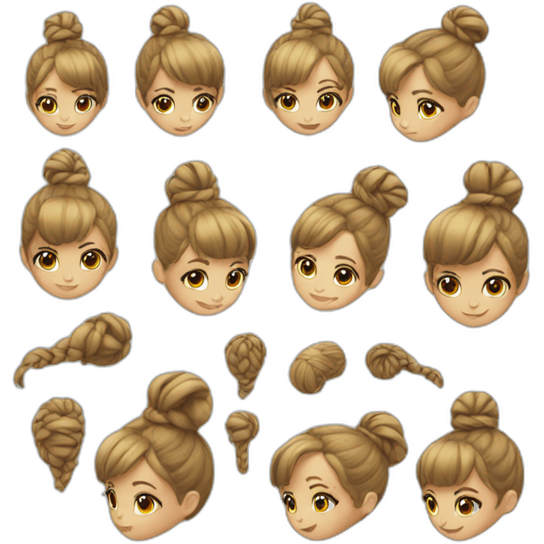 hair bun emoji