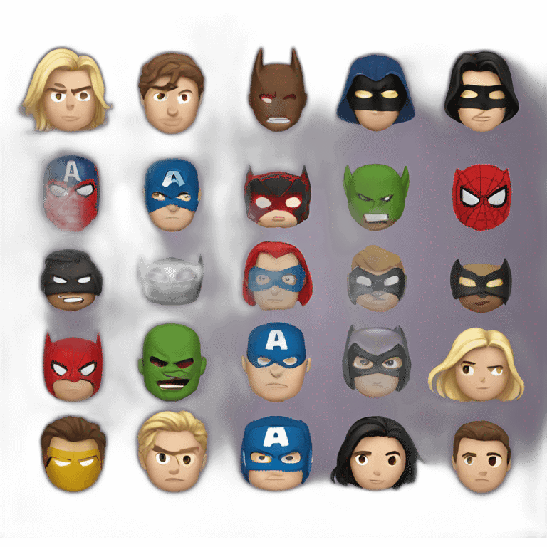 super heroes emoji