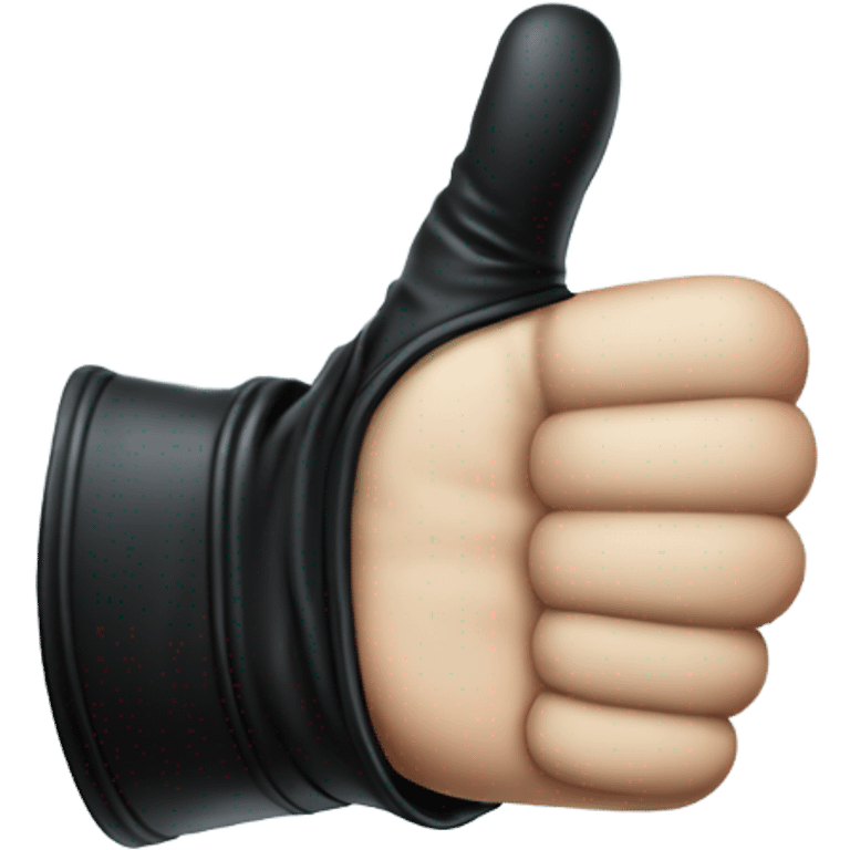 thumb up, gothic glove, magical style emoji