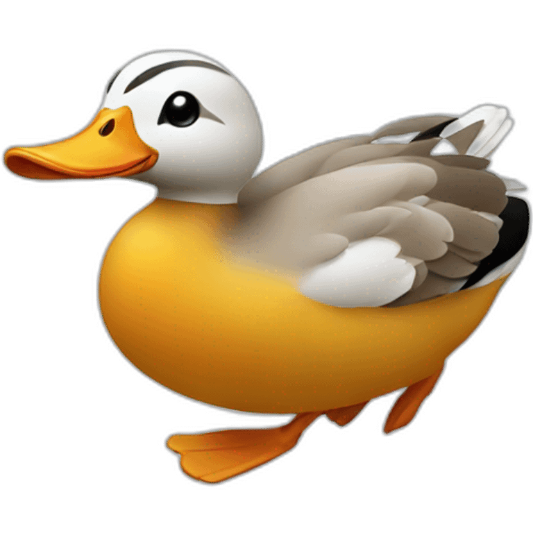 duck running emoji