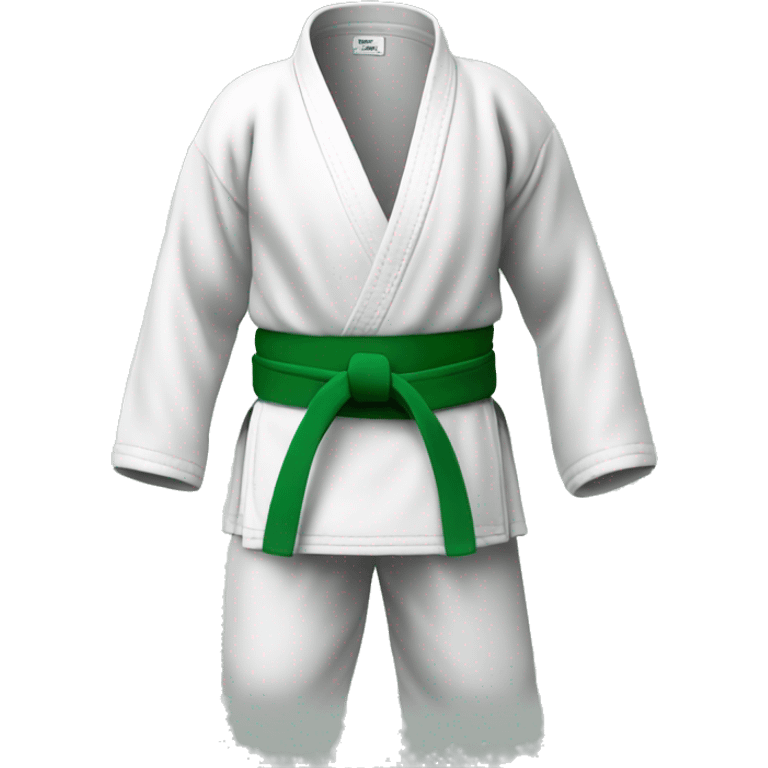 Judo green belt emoji