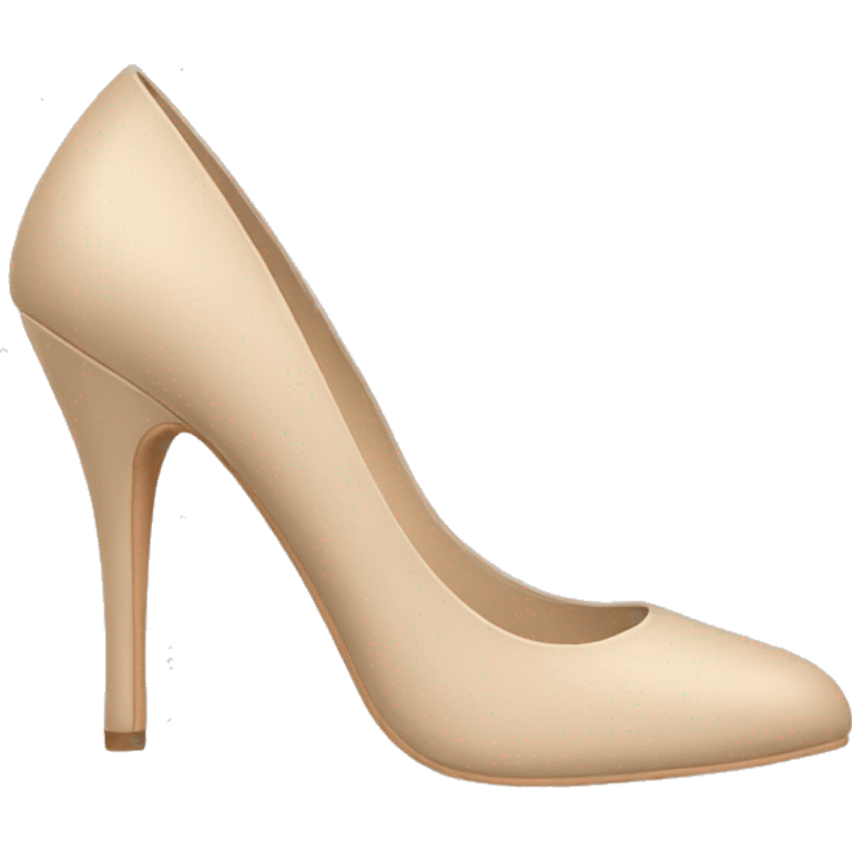 Pastel beige heels  emoji