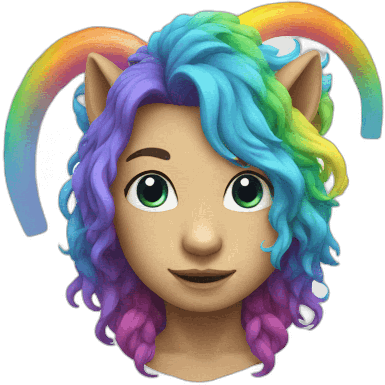 rainbow capra emoji