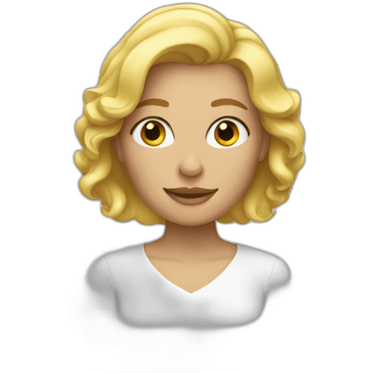 Blond woman emoji