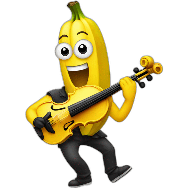 banana playing violin emoji