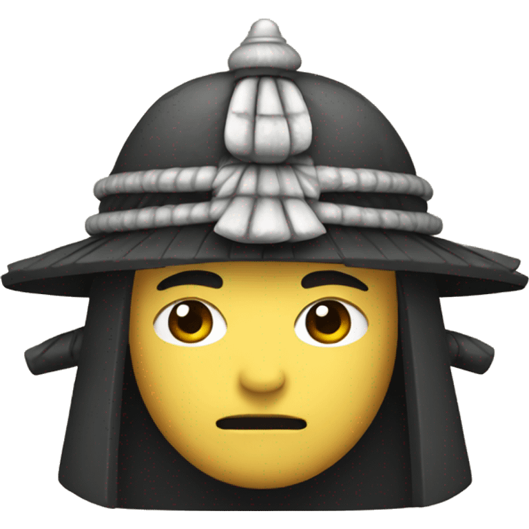 Japanese Samurai with a Cap emoji