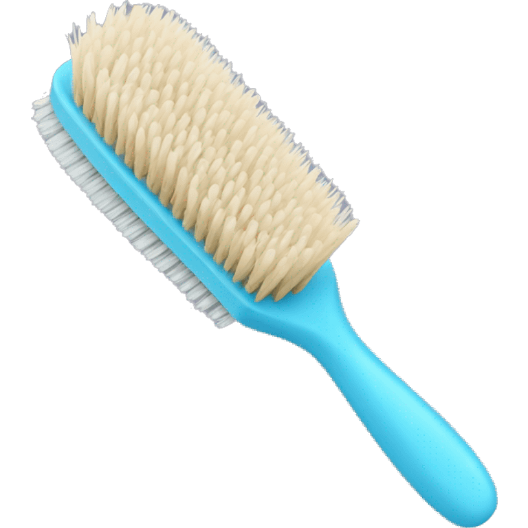 Light blue hair brush emoji