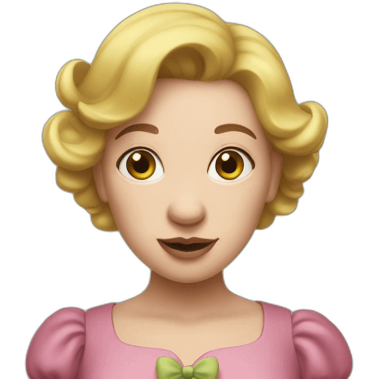 Marjorie green pig woman emoji