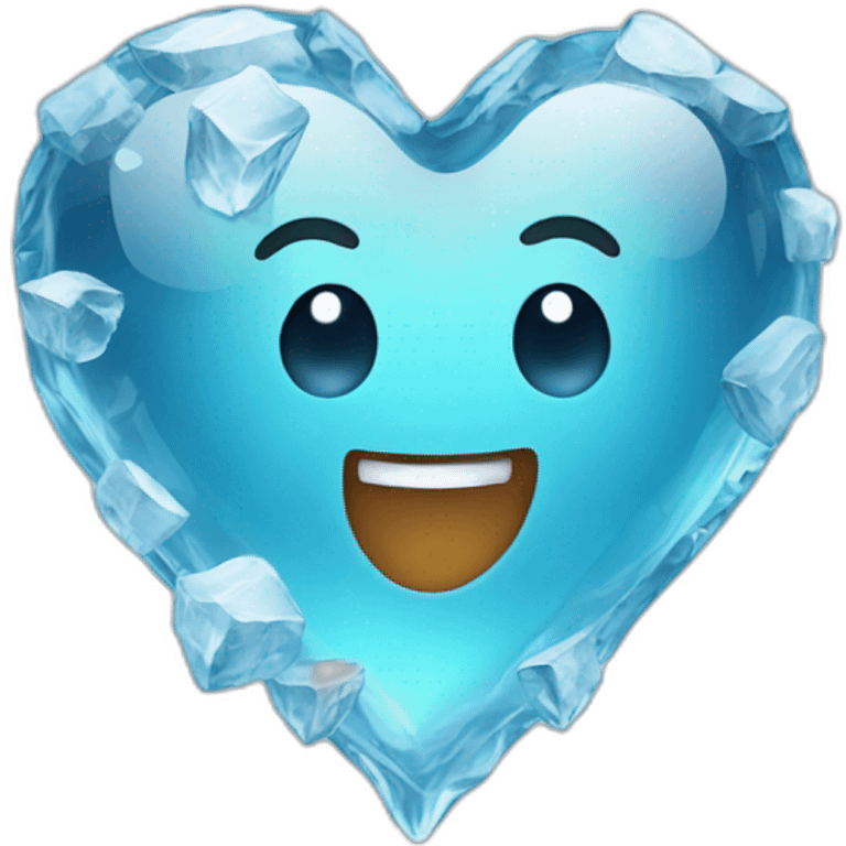 heart with ice emoji