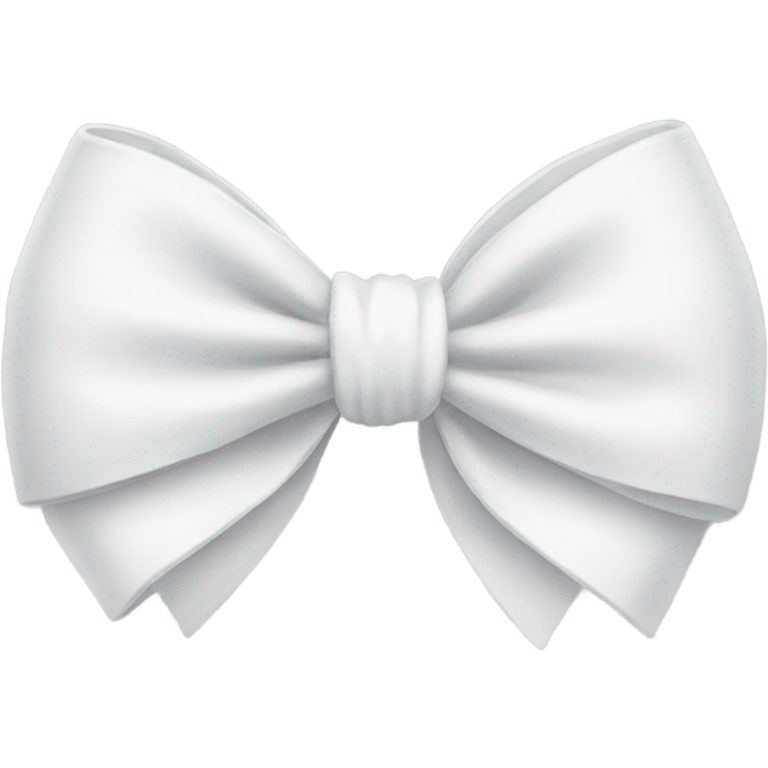 a white bow emoji