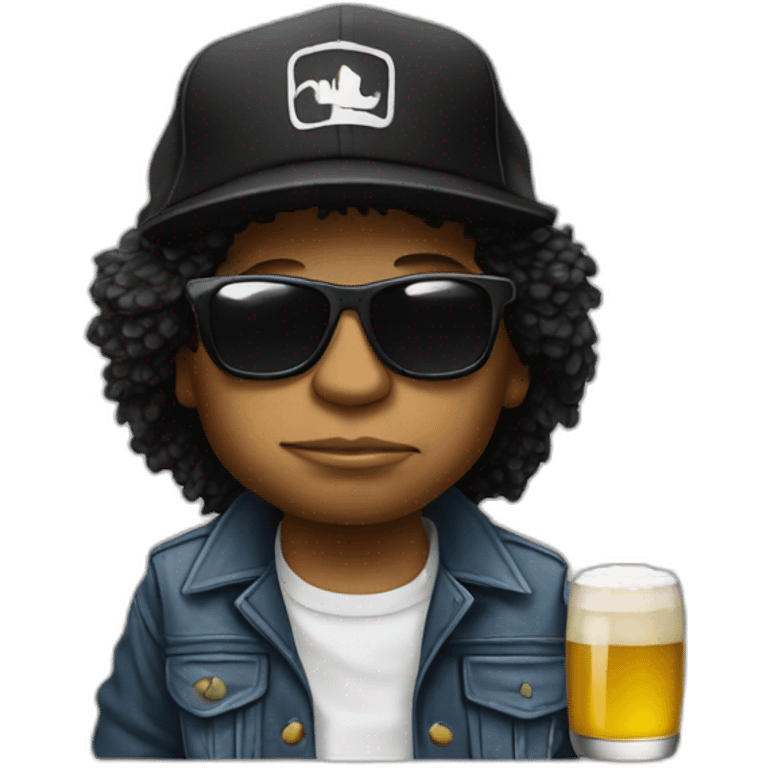 Eazy-E drinking beer emoji