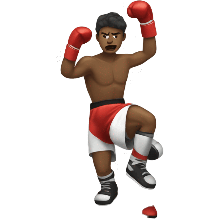 Boxing knockout emoji