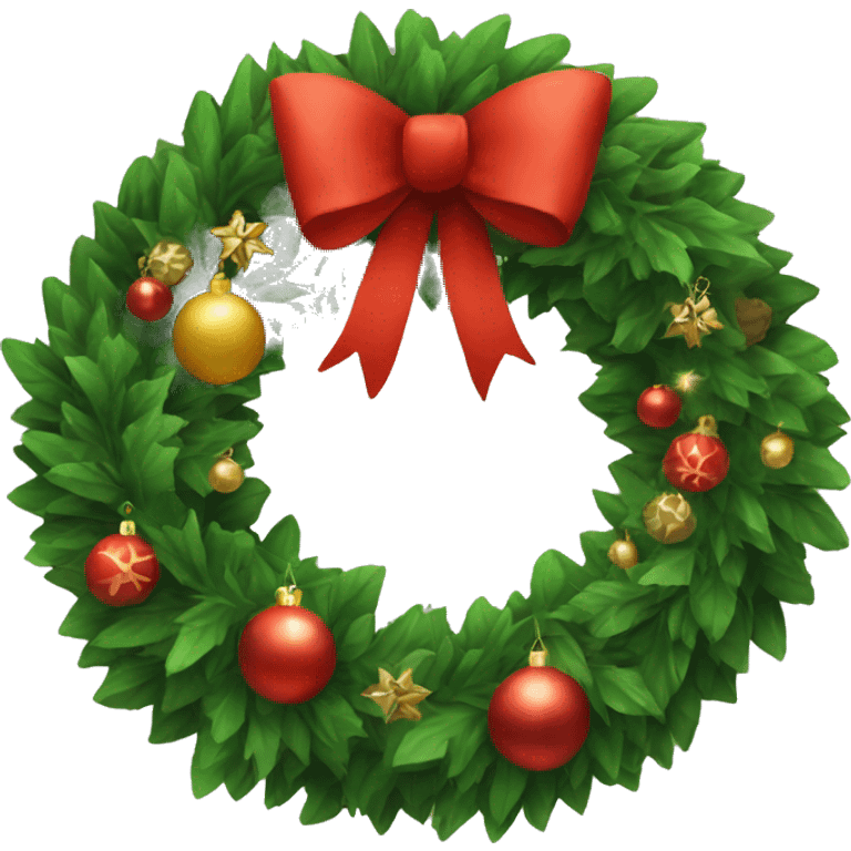 christmas wreath emoji