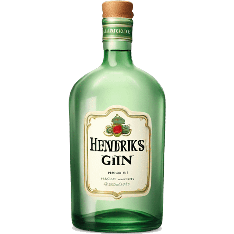 A bottle of Hendricks gin emoji