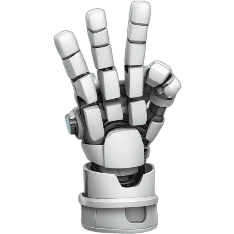 the robot hand gives a thumbs up emoji