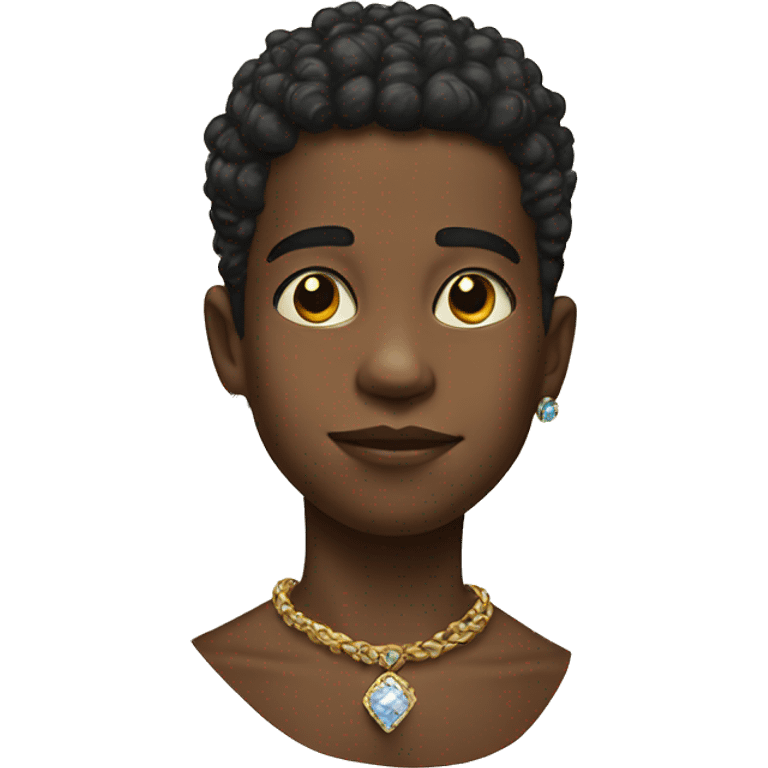 boy with jewelry portrait emoji