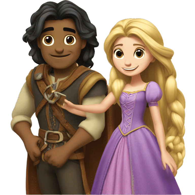 rapunzel and pezcal  emoji