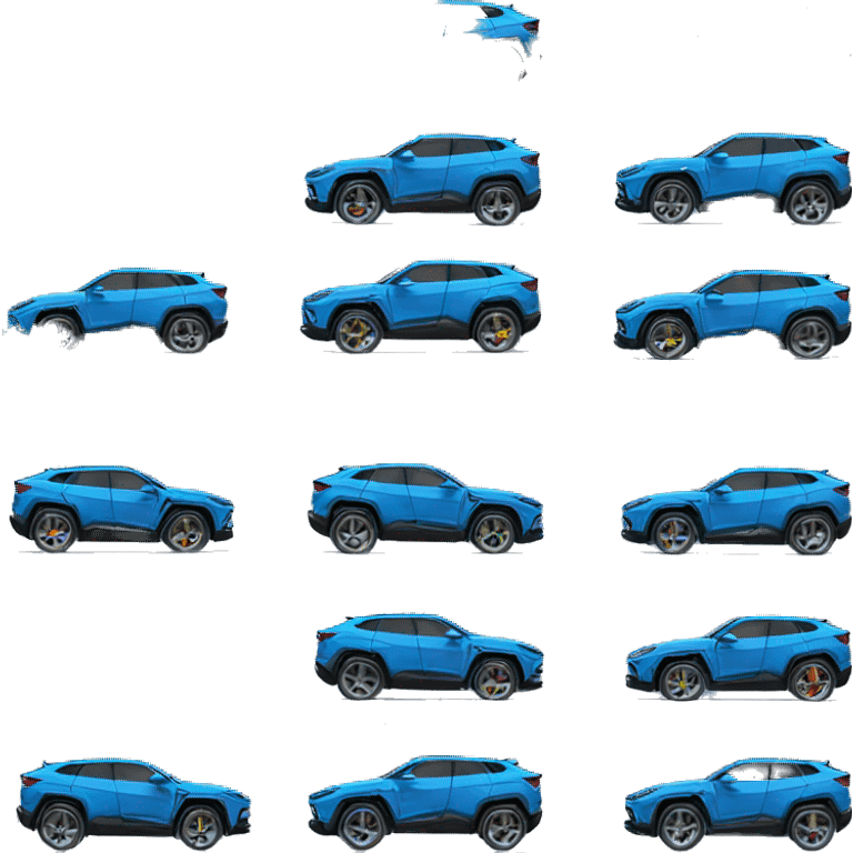 blue Lamborghini urus emoji