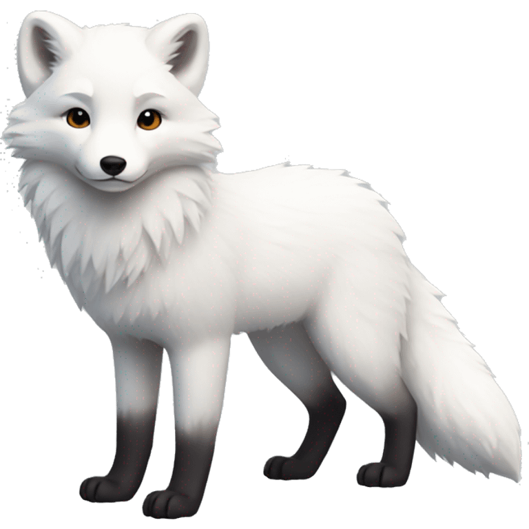 Arctic Fox full body emoji