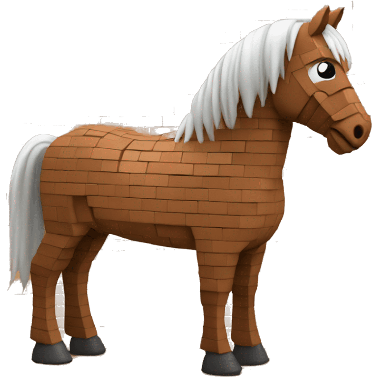 A horse made out of bricks  emoji