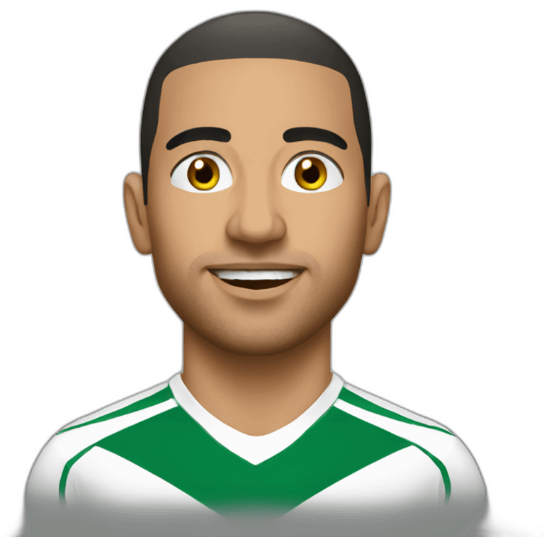 Algerian football player  emoji