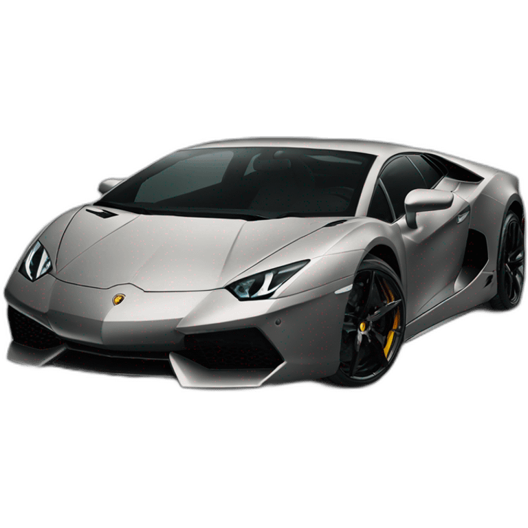 Lamborghini black emoji