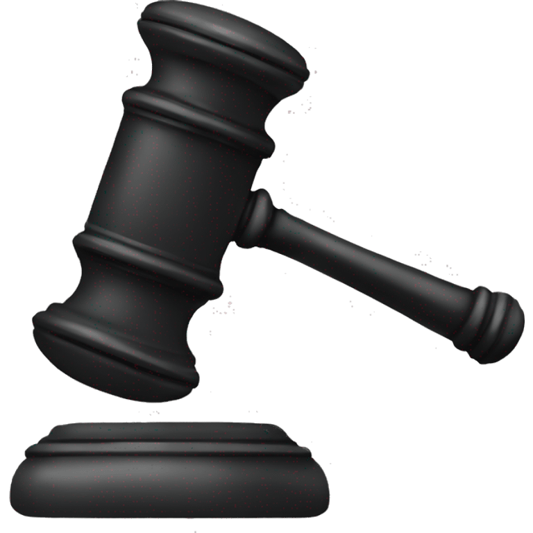 A JUDGE HOLDING A GAVEL emoji