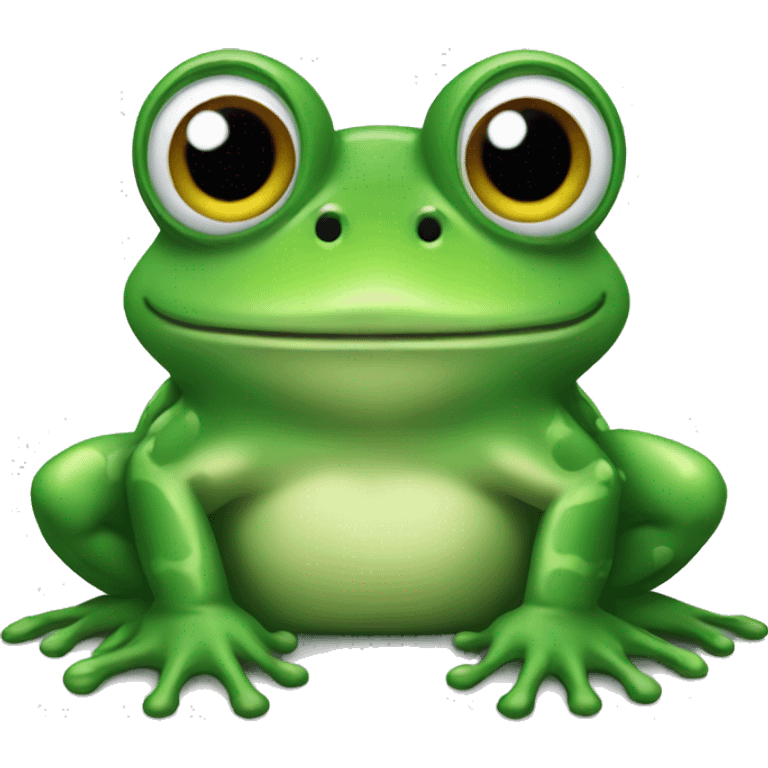   A frog emoji