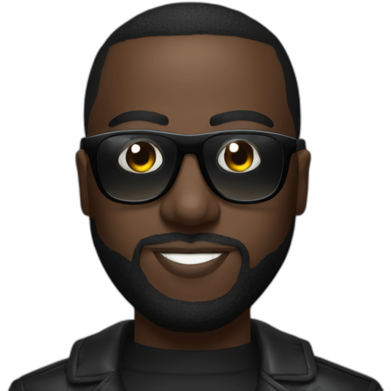 maître gims with black tinted glasses emoji