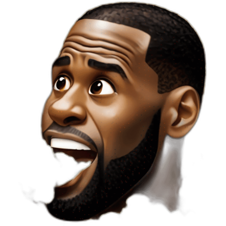 Lebron james eating popcorn emoji