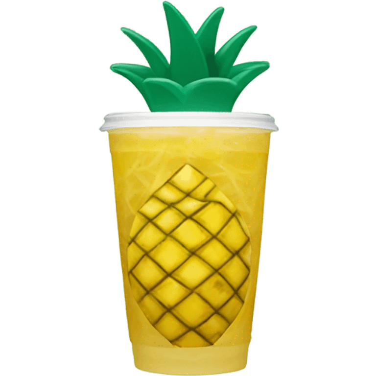 Pineapple Starbucks refresher  emoji