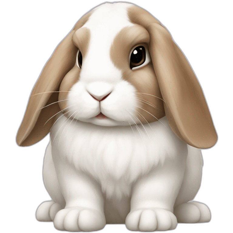 Rabbit holland lop emoji