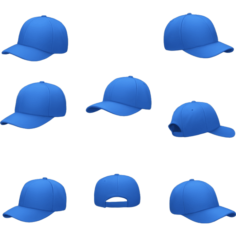 Floppy blue cloth cap emoji