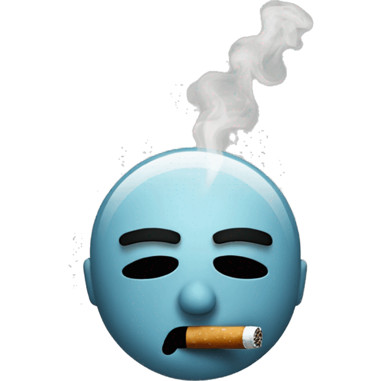 Emoji smoking emoji