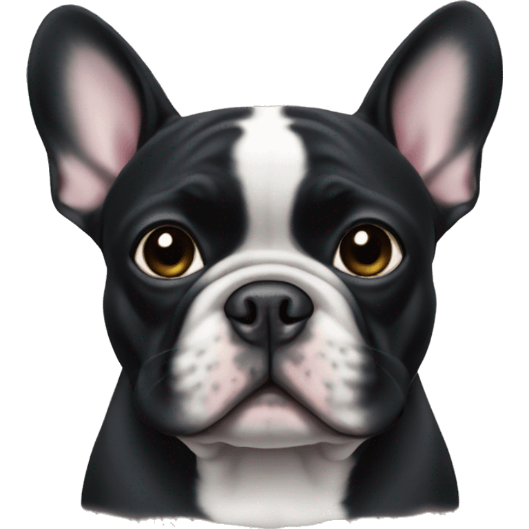 black french bulldog  emoji