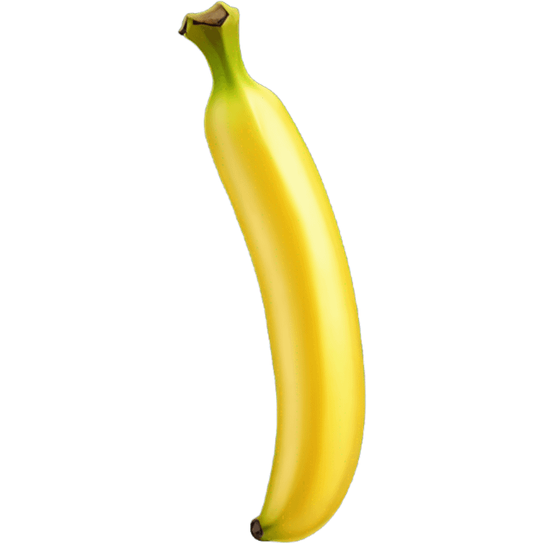 transparent yellow jelly banana shaped  emoji