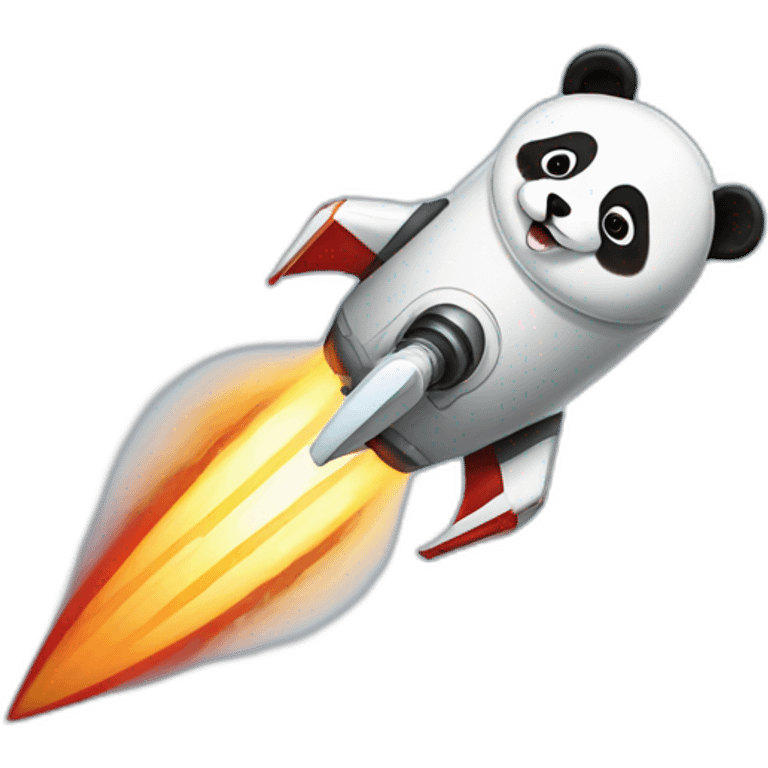 rocket ship panda emoji